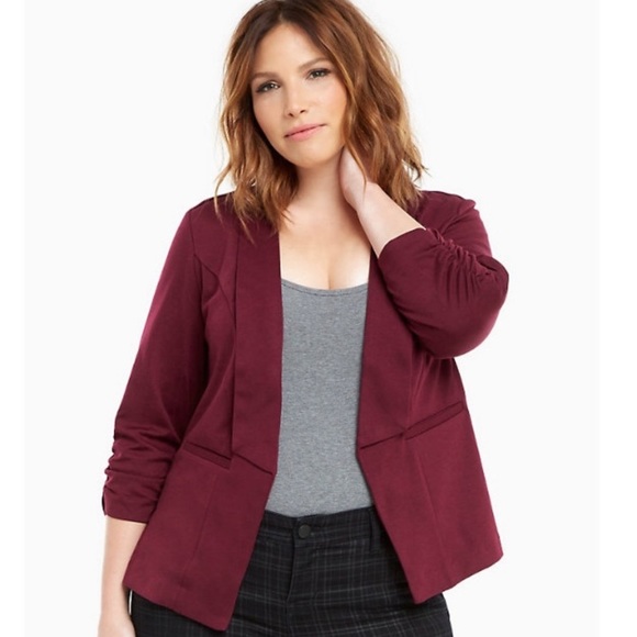 torrid Jackets & Blazers - Torrid plum suit blazer